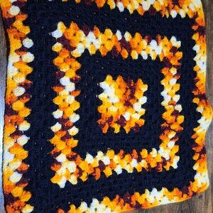 small crochet cat blanket